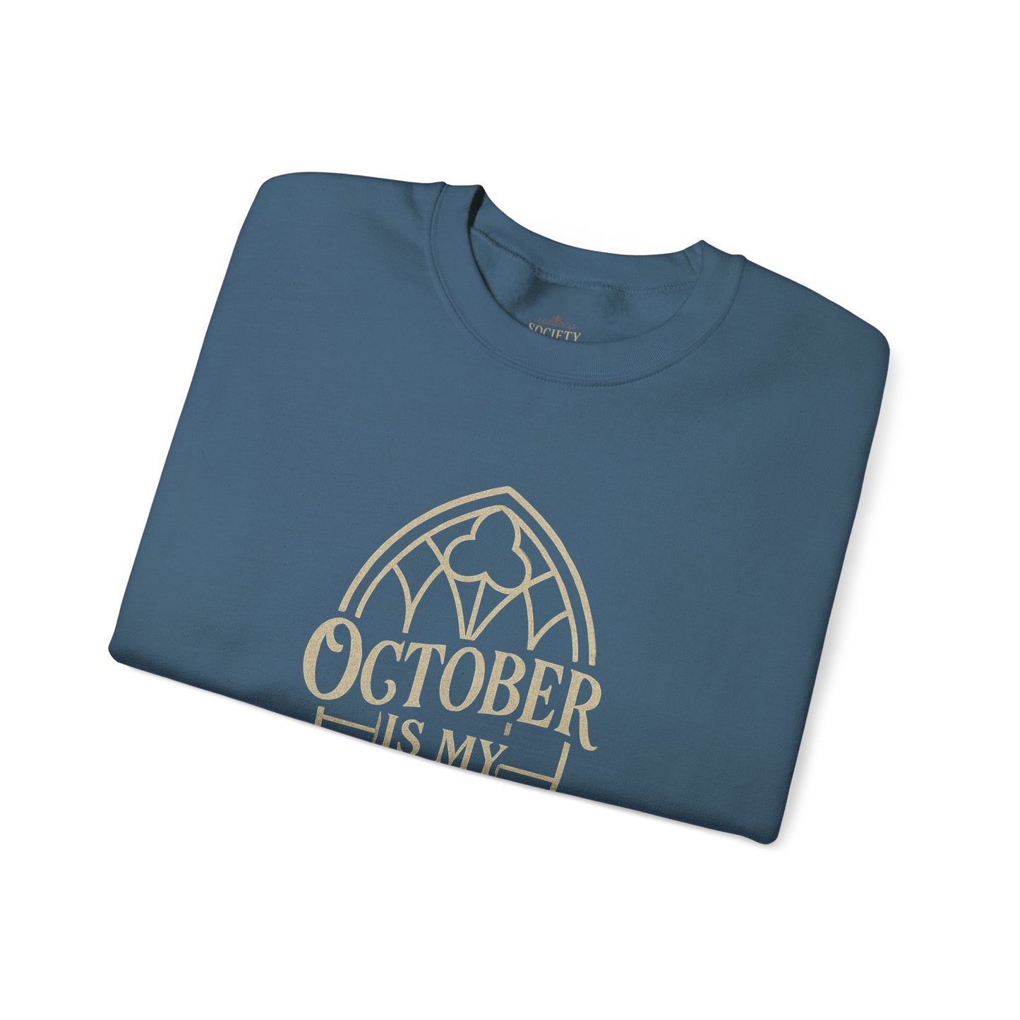 October Is My Religion Sweatshirt | Cozy Unisex Crewneck for Fall Celebrations