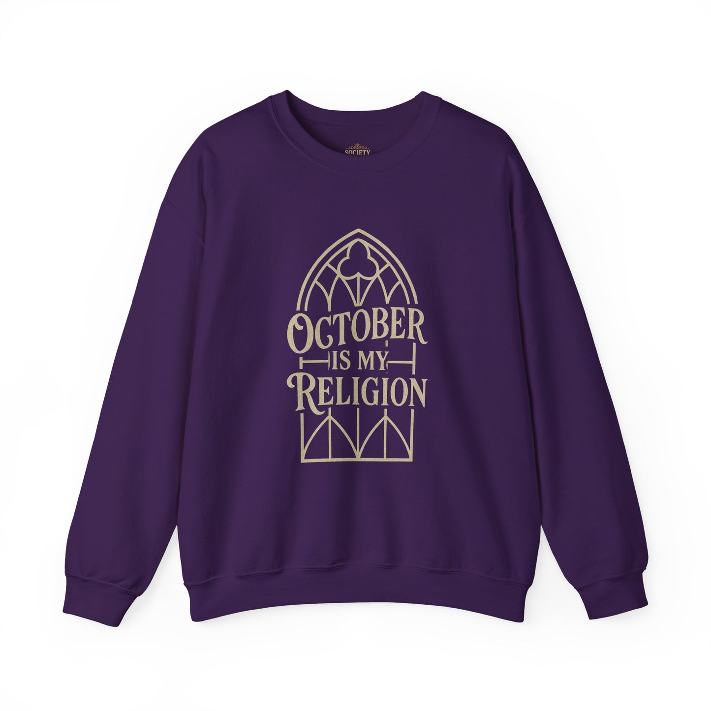 October Is My Religion Sweatshirt | Cozy Unisex Crewneck for Fall Celebrations