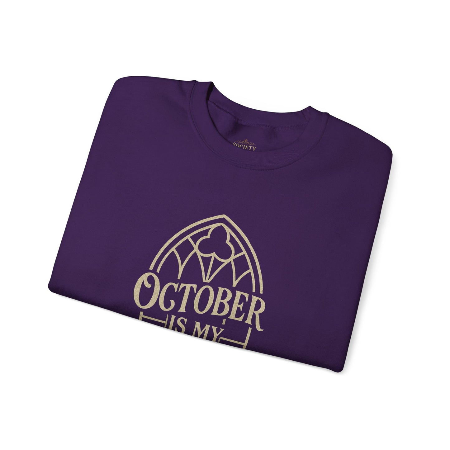 October Is My Religion Sweatshirt | Cozy Unisex Crewneck for Fall Celebrations