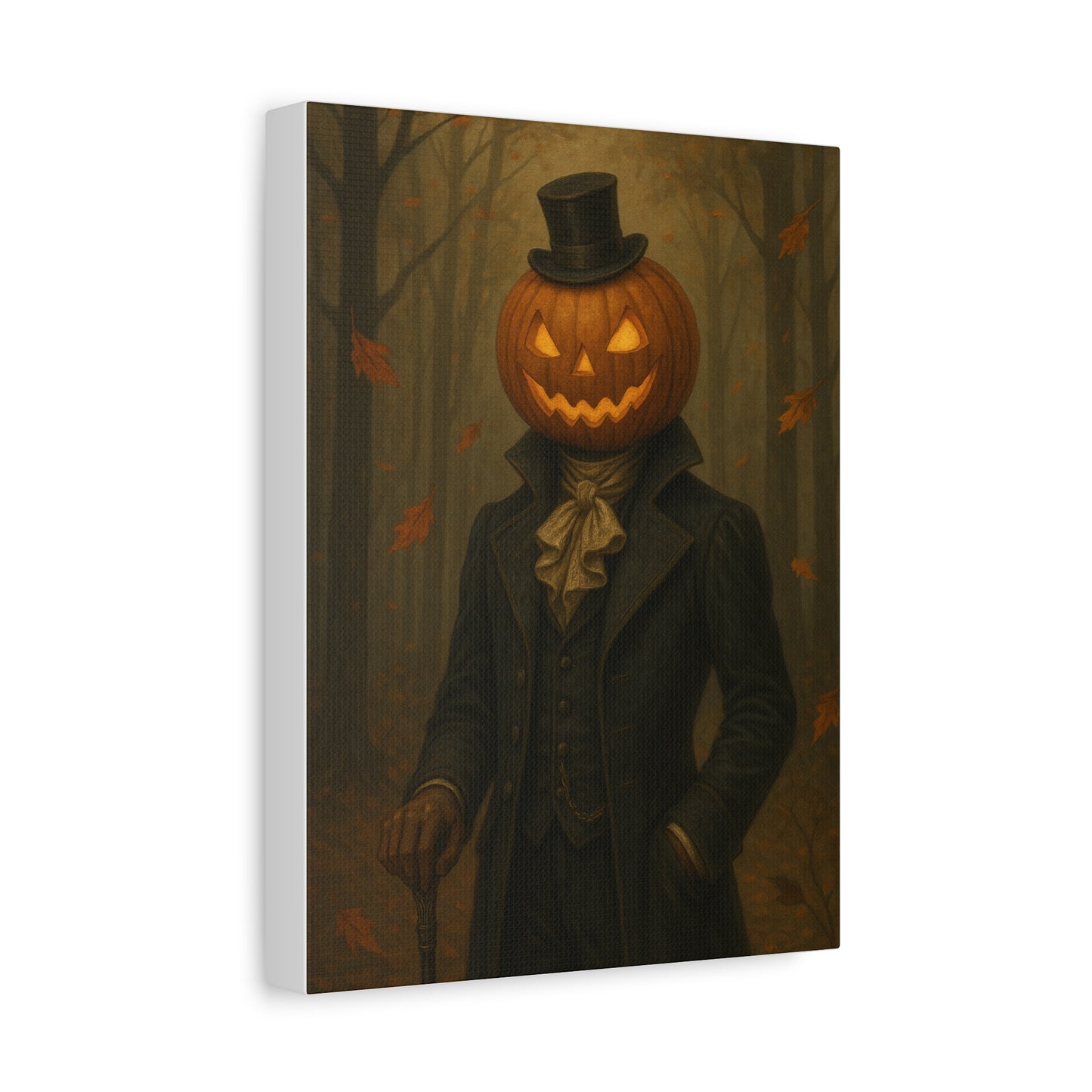 Spooky Pumpkin Canvas Art - Halloween Decor