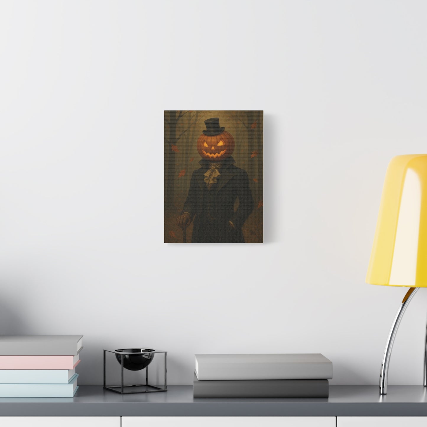 Spooky Pumpkin Canvas Art - Halloween Decor