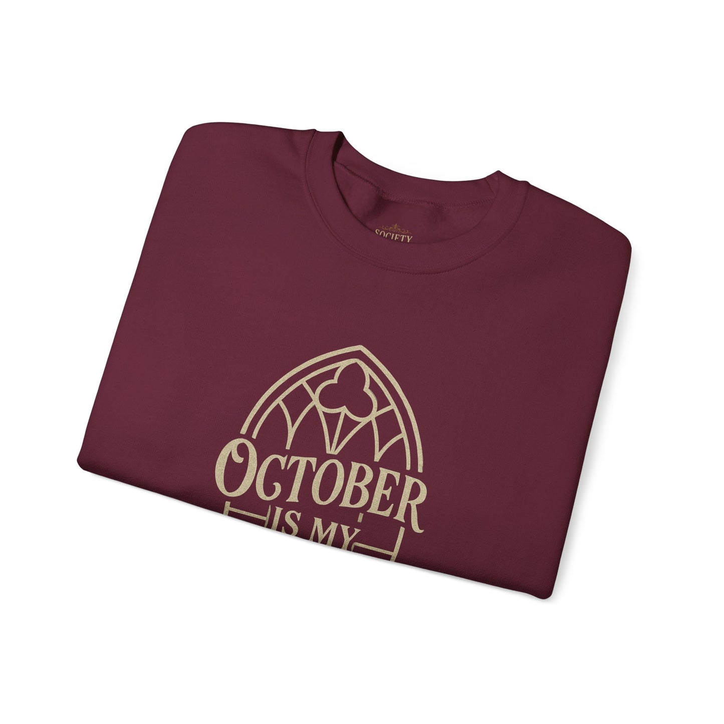 October Is My Religion Sweatshirt | Cozy Unisex Crewneck for Fall Celebrations