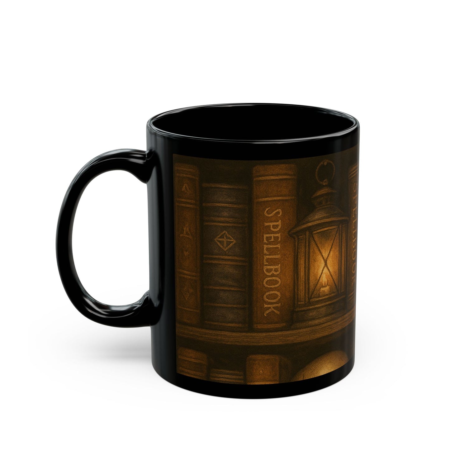 Mystical Skull Black Mug - 11oz & 15oz - Perfect for Halloween & Gothic Decor