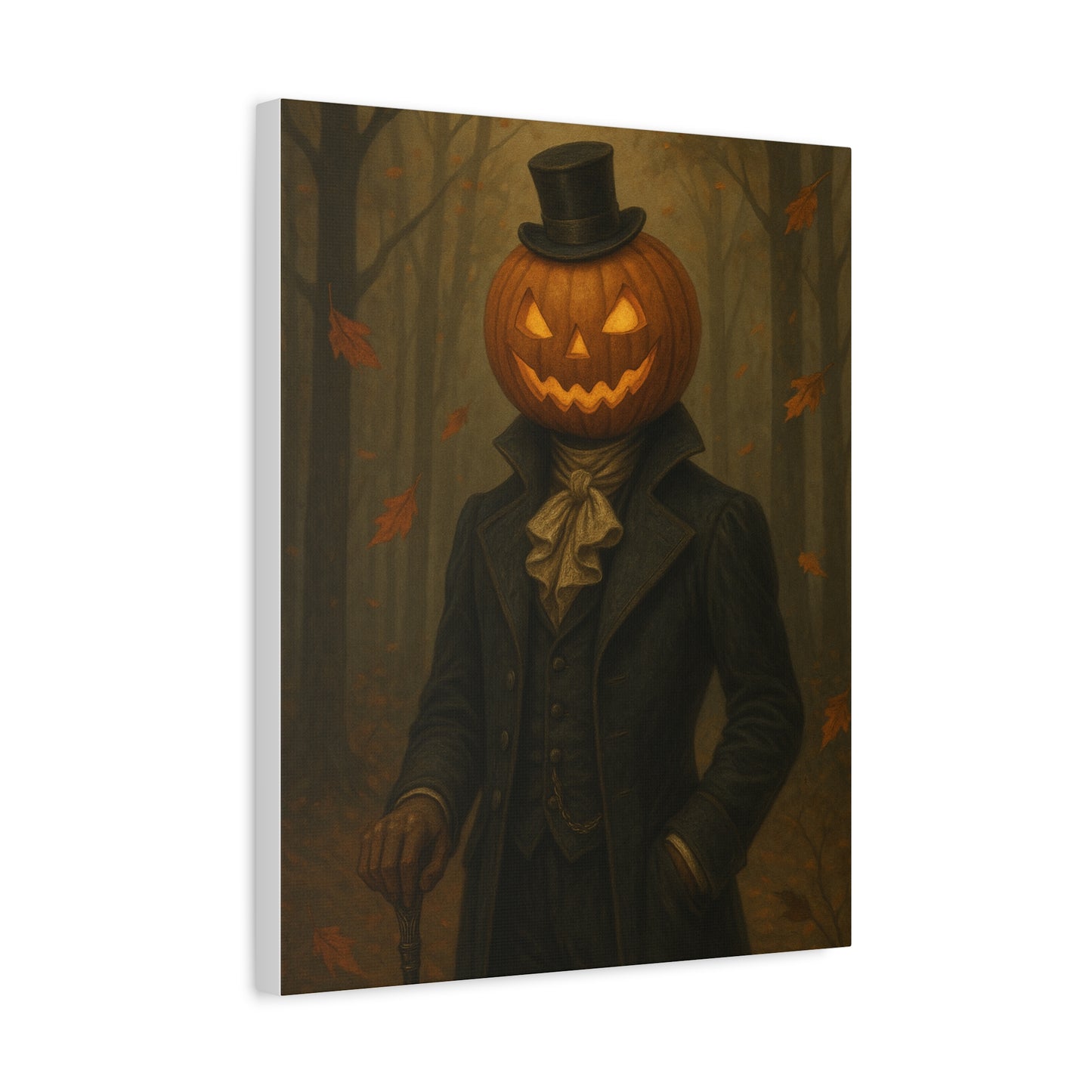 Spooky Pumpkin Canvas Art - Halloween Decor
