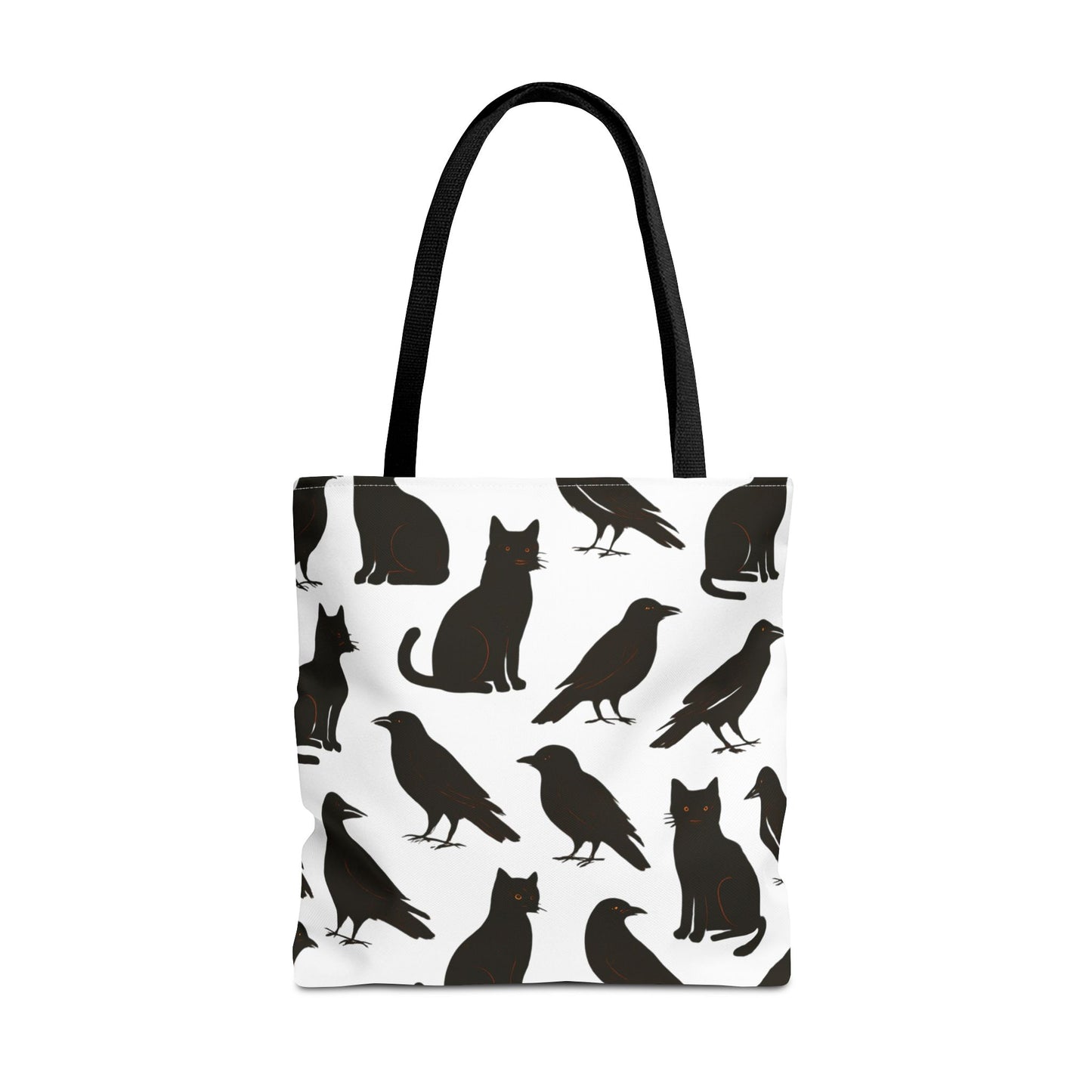 Mystical Black Cats & Crows Tote Bag - Perfect for Halloween and Everyday Use