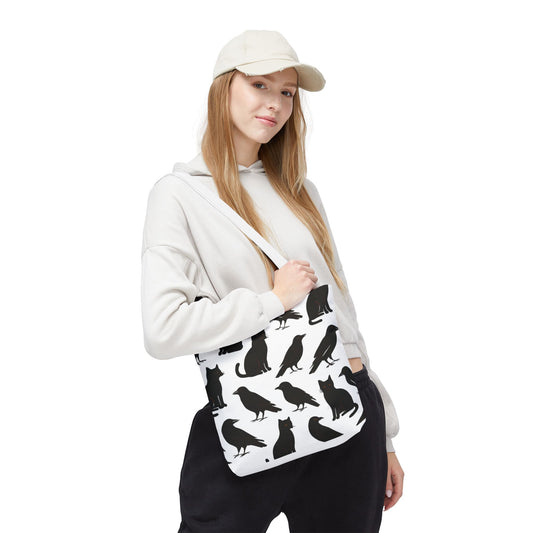 Mystical Black Cats & Crows Tote Bag - Perfect for Halloween and Everyday Use