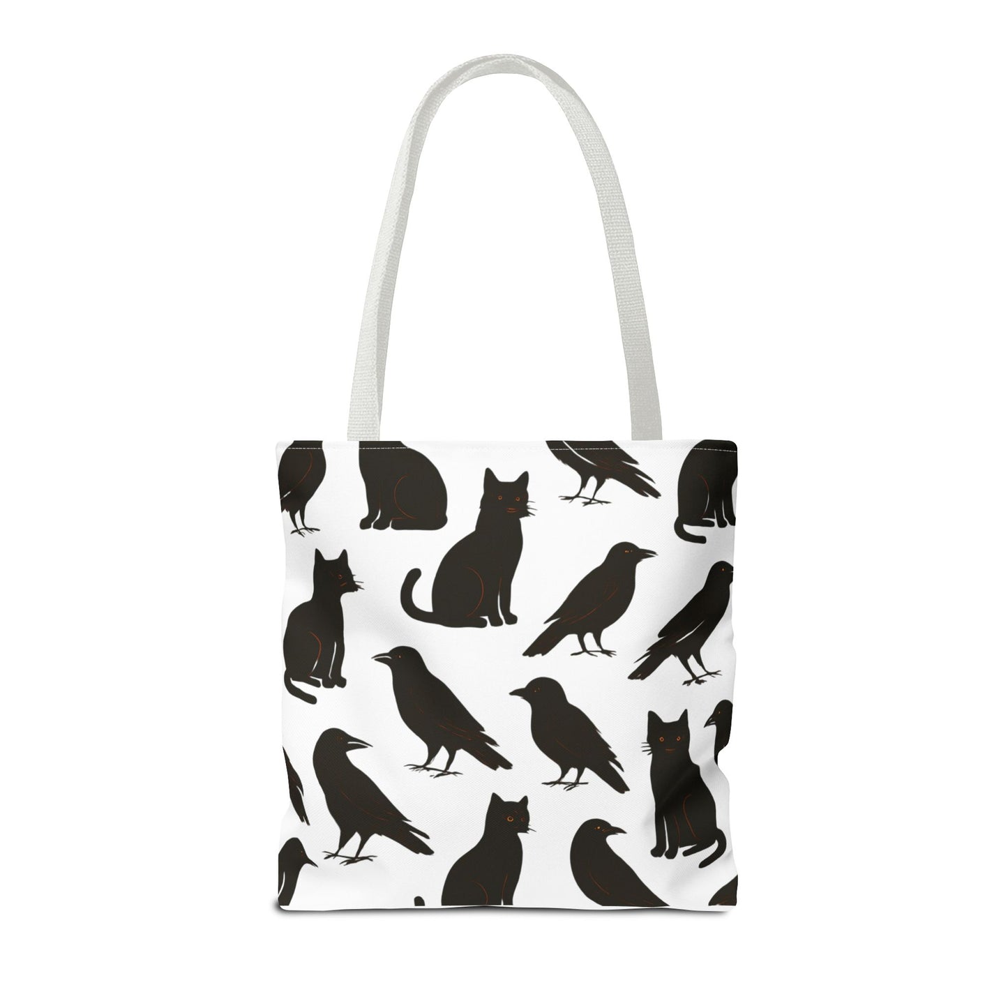 Mystical Black Cats & Crows Tote Bag - Perfect for Halloween and Everyday Use
