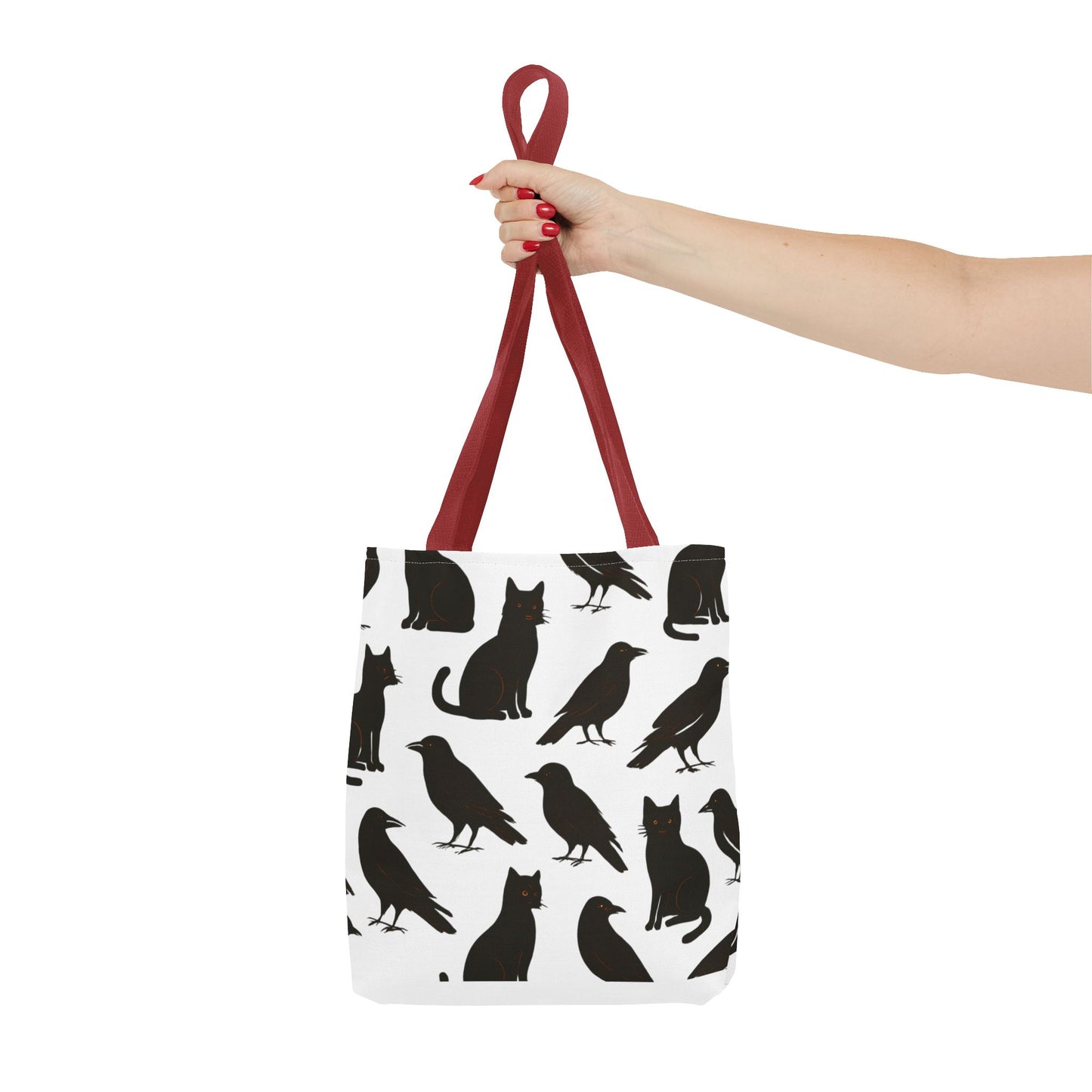 Mystical Black Cats & Crows Tote Bag - Perfect for Halloween and Everyday Use