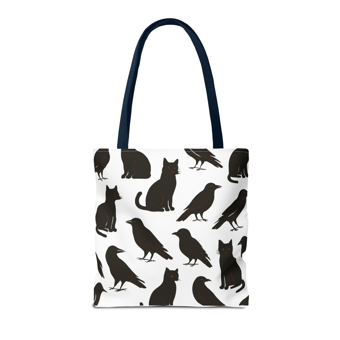 Mystical Black Cats & Crows Tote Bag - Perfect for Halloween and Everyday Use