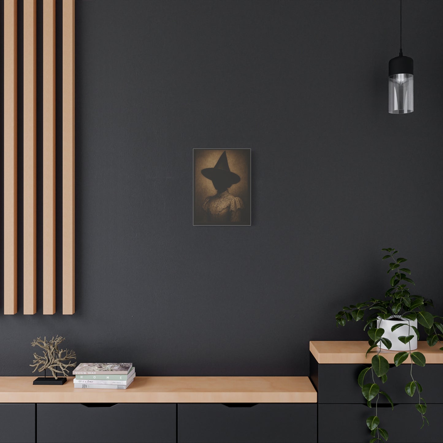 Mystical Witch Canvas Art - Elegant Stretched Wall Decor