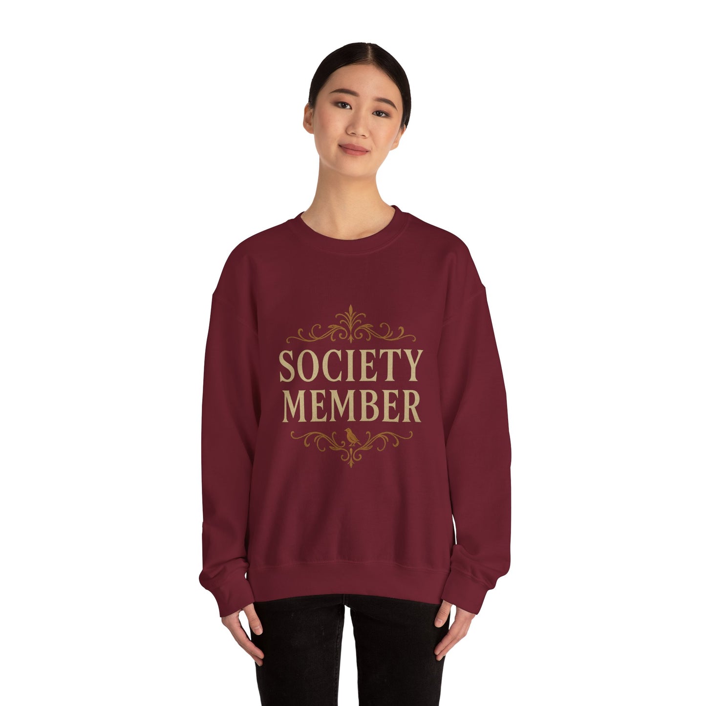 Society Member Unisex Heavy Blend™ Crewneck Sweatshirt - Perfect for Social Gatherings & Casual Days