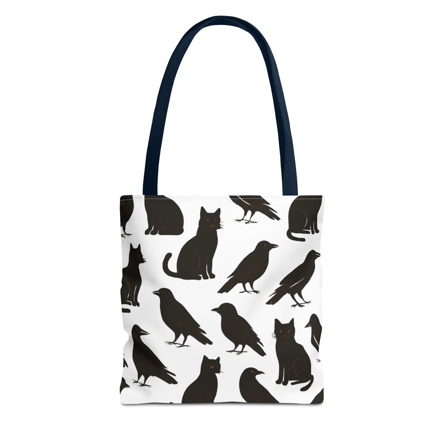 Mystical Black Cats & Crows Tote Bag - Perfect for Halloween and Everyday Use
