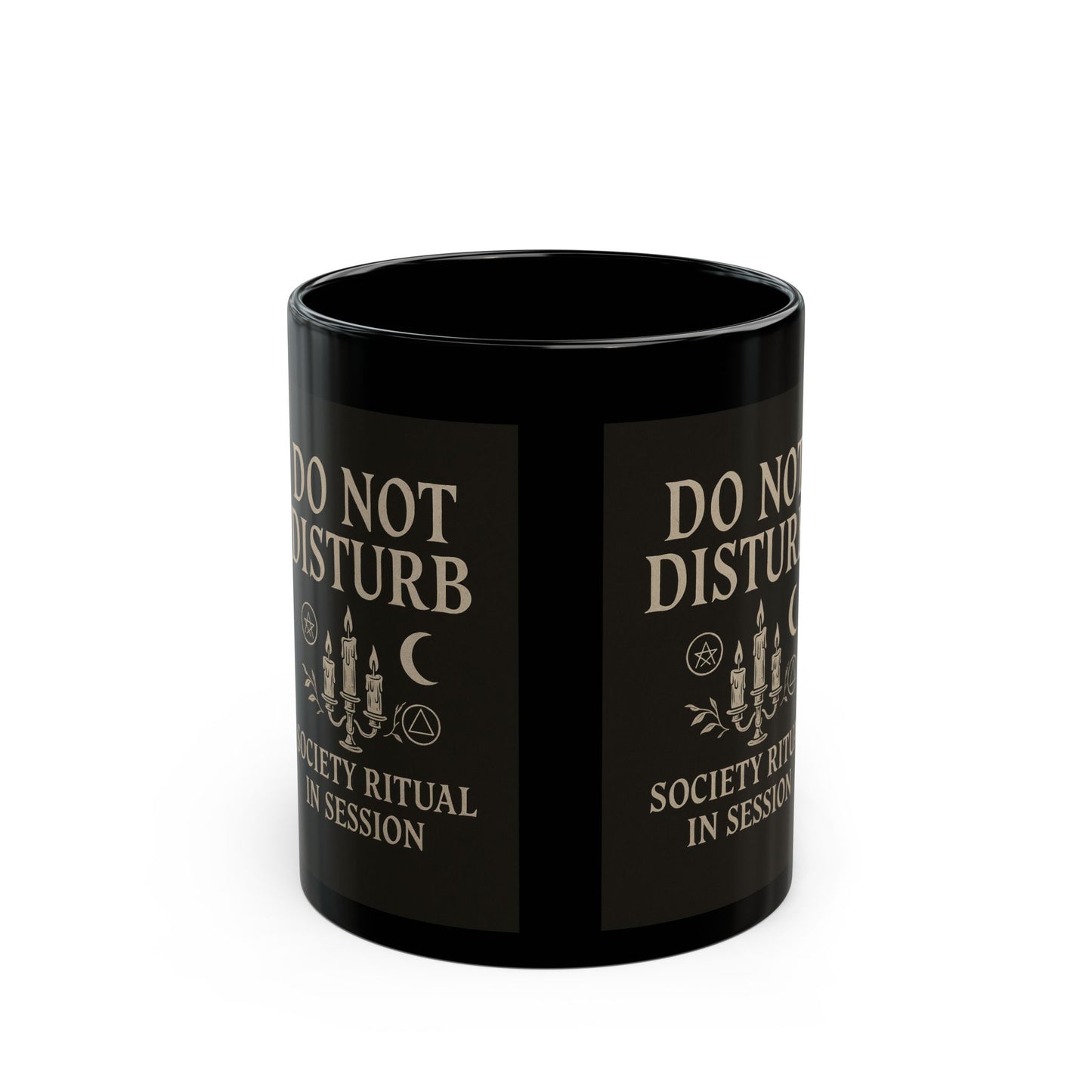 Do Not Disturb Mug - 11oz & 15oz Black Coffee Cup for Ritual Lovers