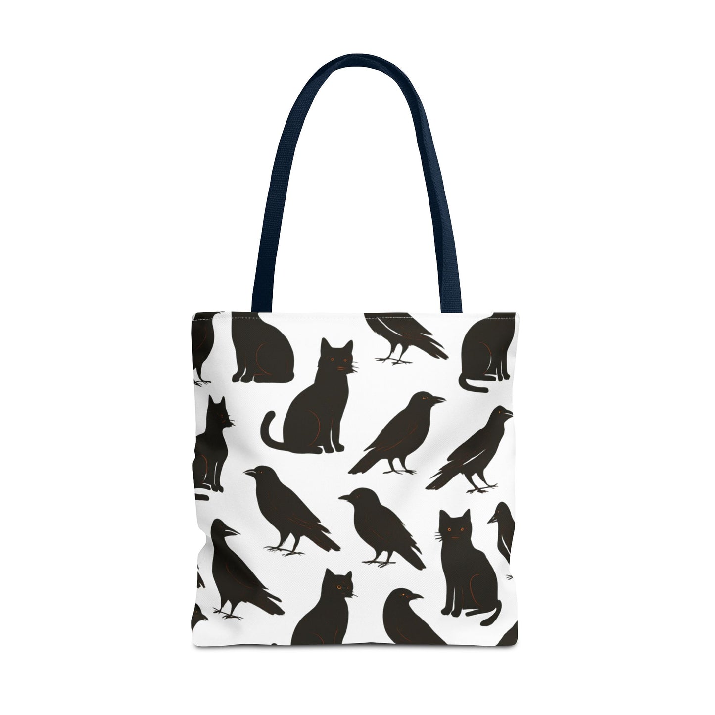 Mystical Black Cats & Crows Tote Bag - Perfect for Halloween and Everyday Use