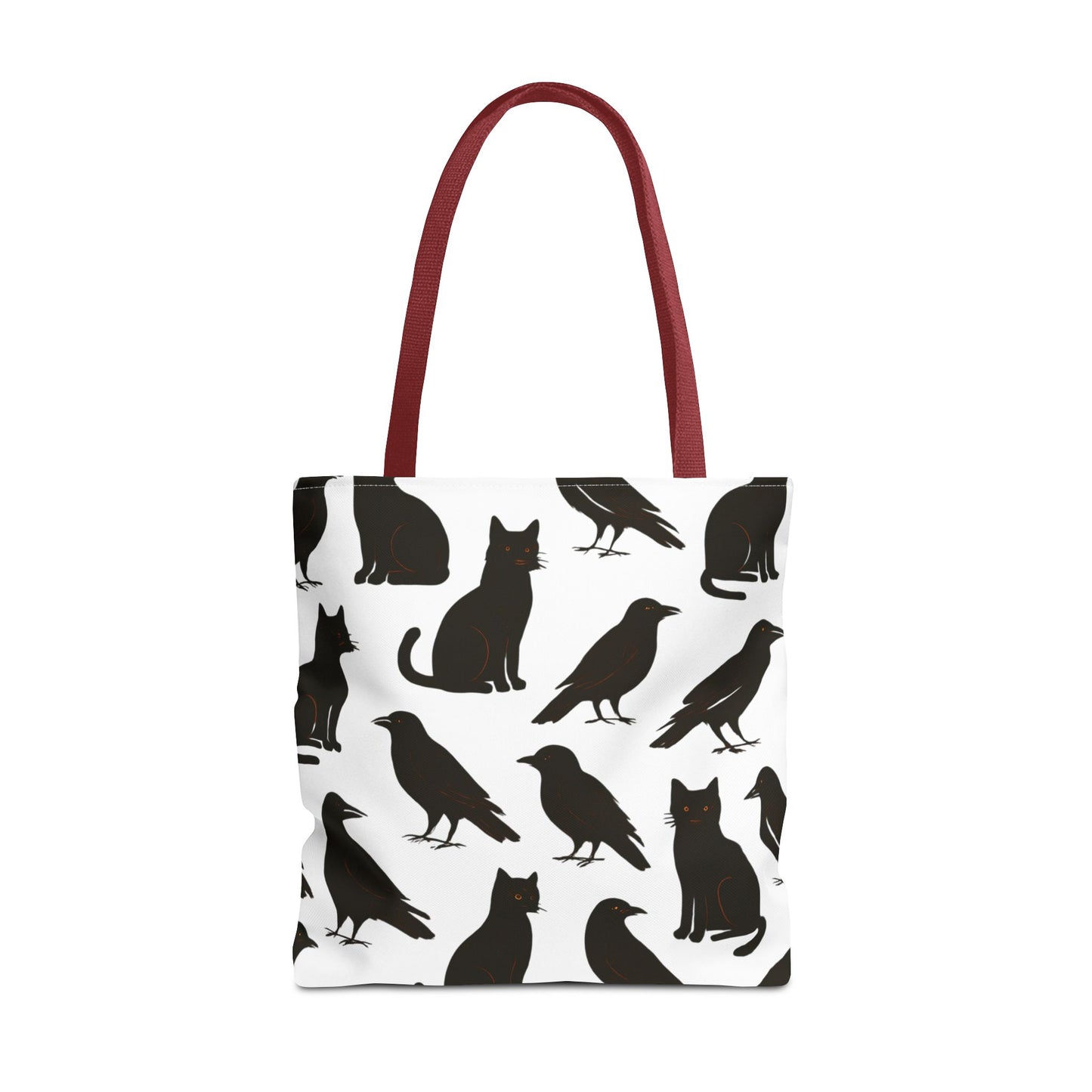 Mystical Black Cats & Crows Tote Bag - Perfect for Halloween and Everyday Use