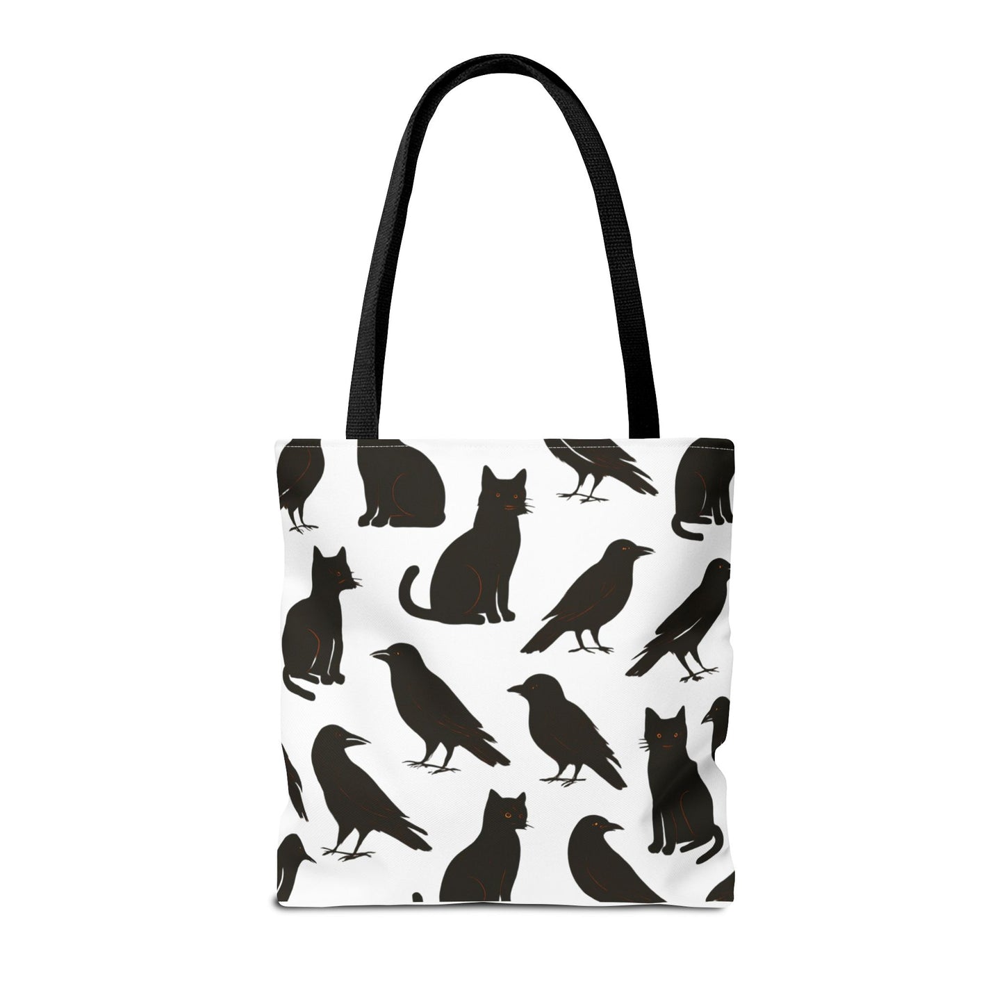 Mystical Black Cats & Crows Tote Bag - Perfect for Halloween and Everyday Use