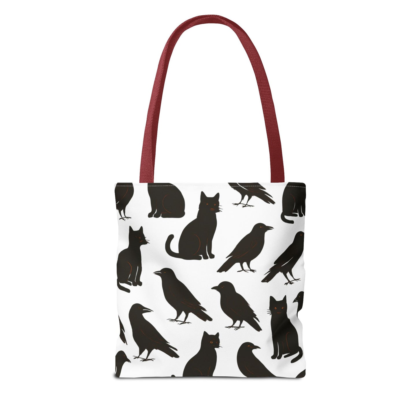 Mystical Black Cats & Crows Tote Bag - Perfect for Halloween and Everyday Use