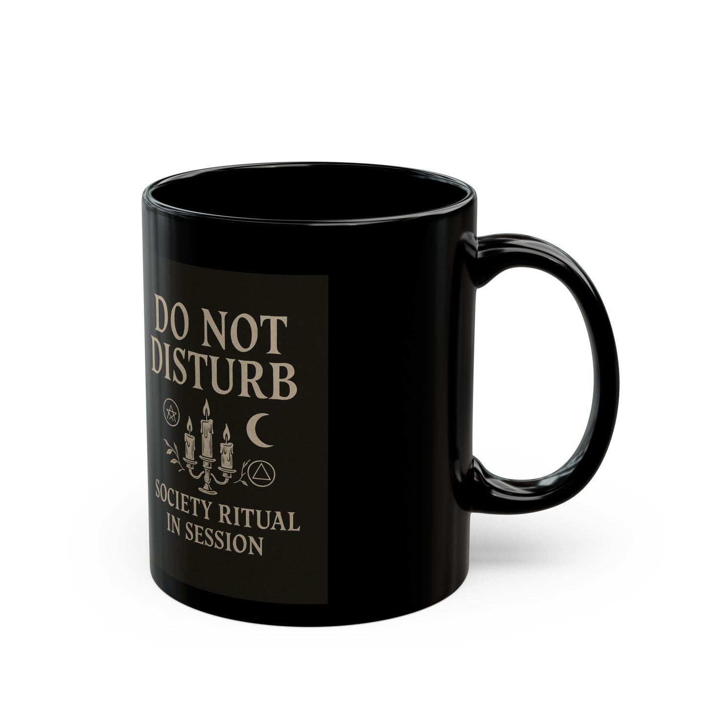Do Not Disturb Mug - 11oz & 15oz Black Coffee Cup for Ritual Lovers