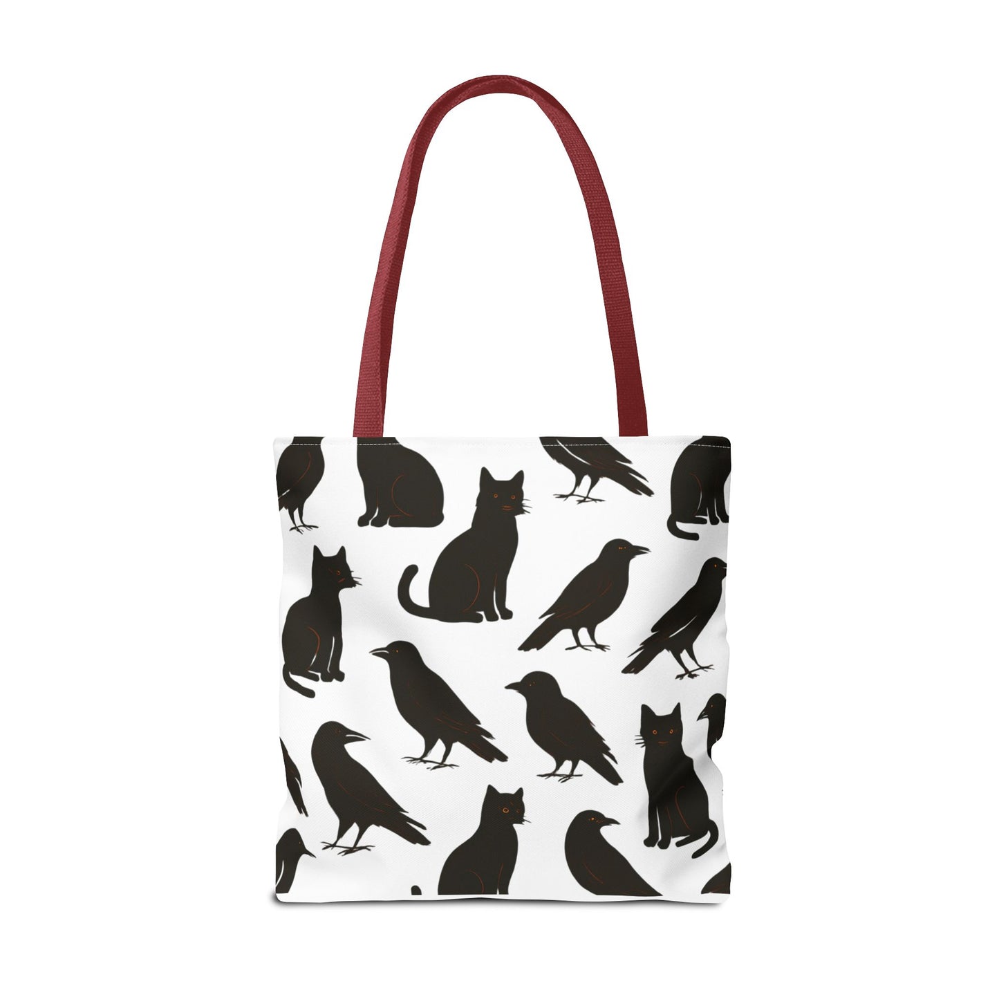 Mystical Black Cats & Crows Tote Bag - Perfect for Halloween and Everyday Use
