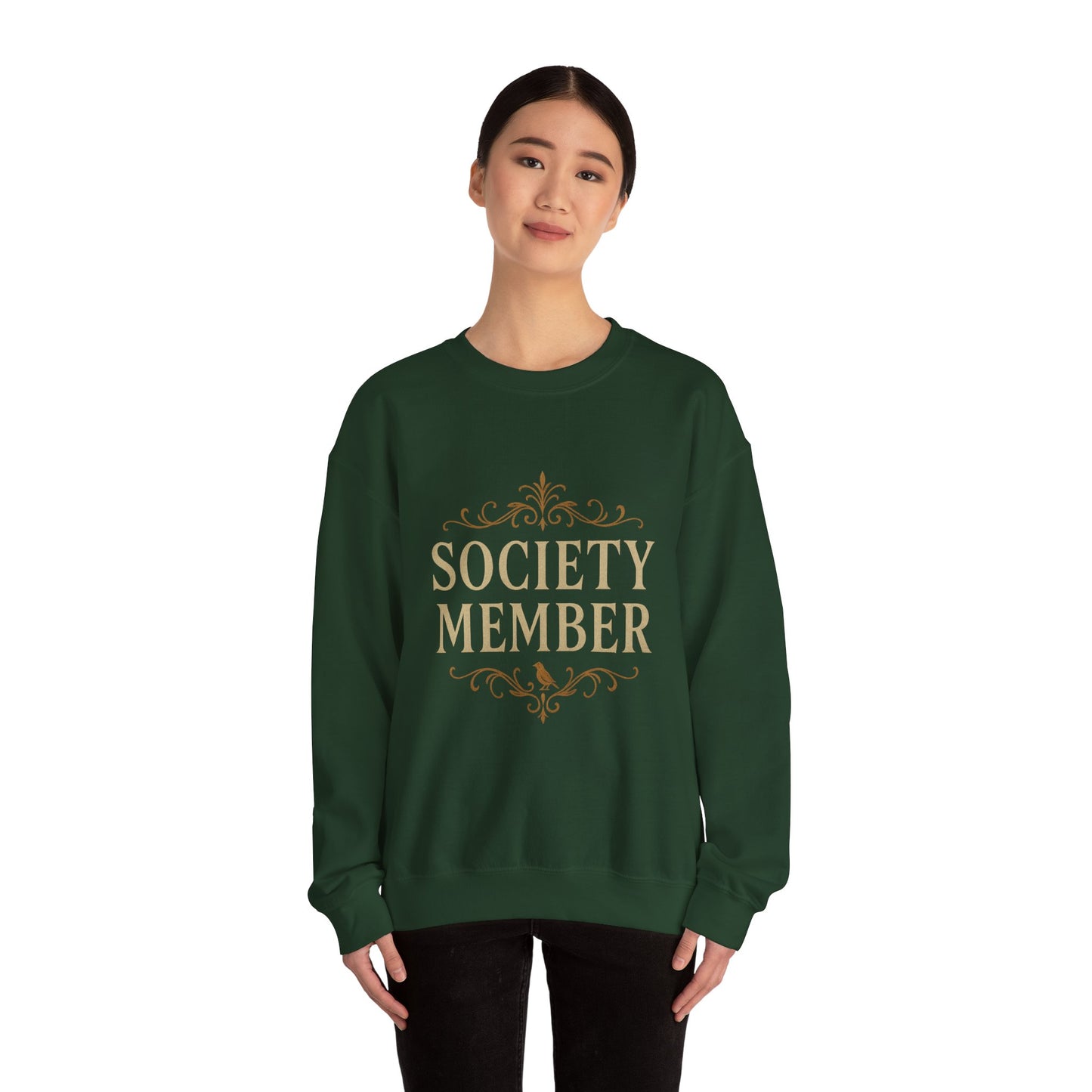 Society Member Unisex Heavy Blend™ Crewneck Sweatshirt - Perfect for Social Gatherings & Casual Days