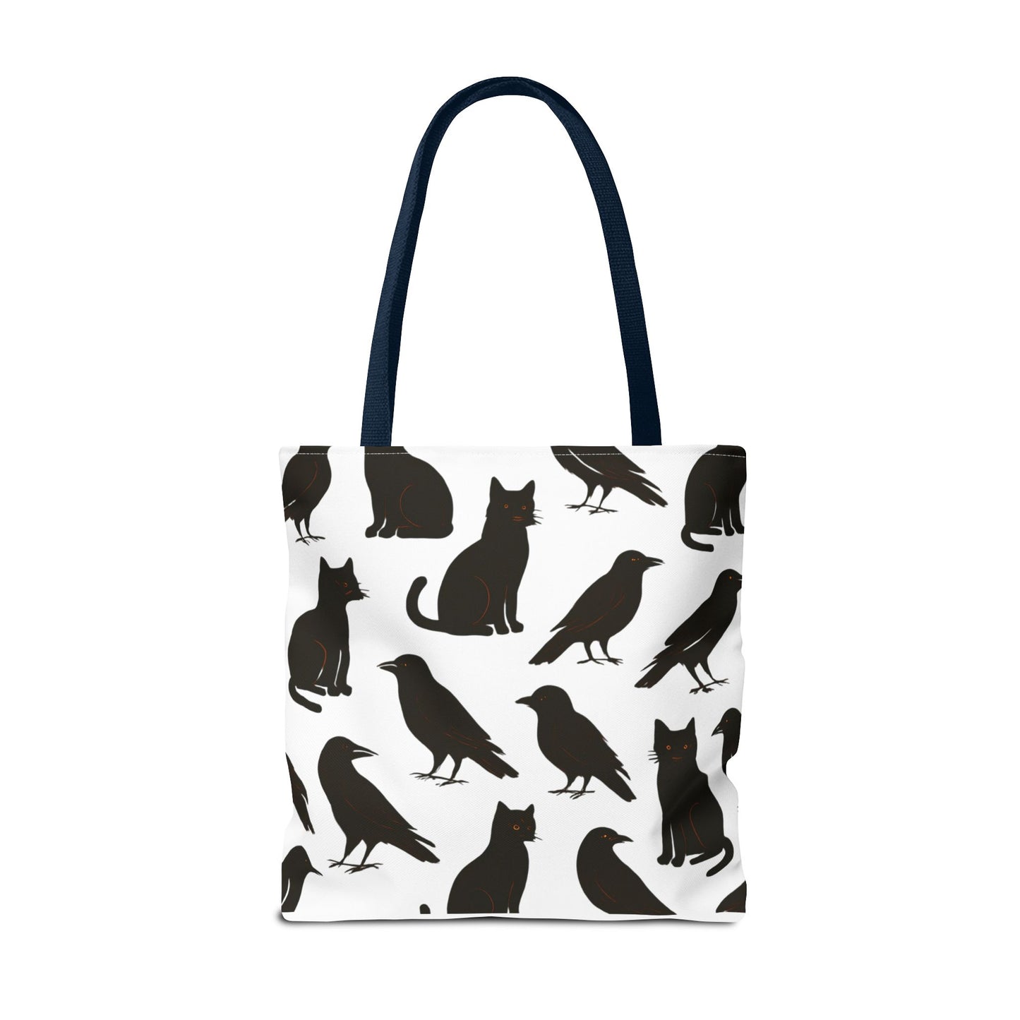 Mystical Black Cats & Crows Tote Bag - Perfect for Halloween and Everyday Use