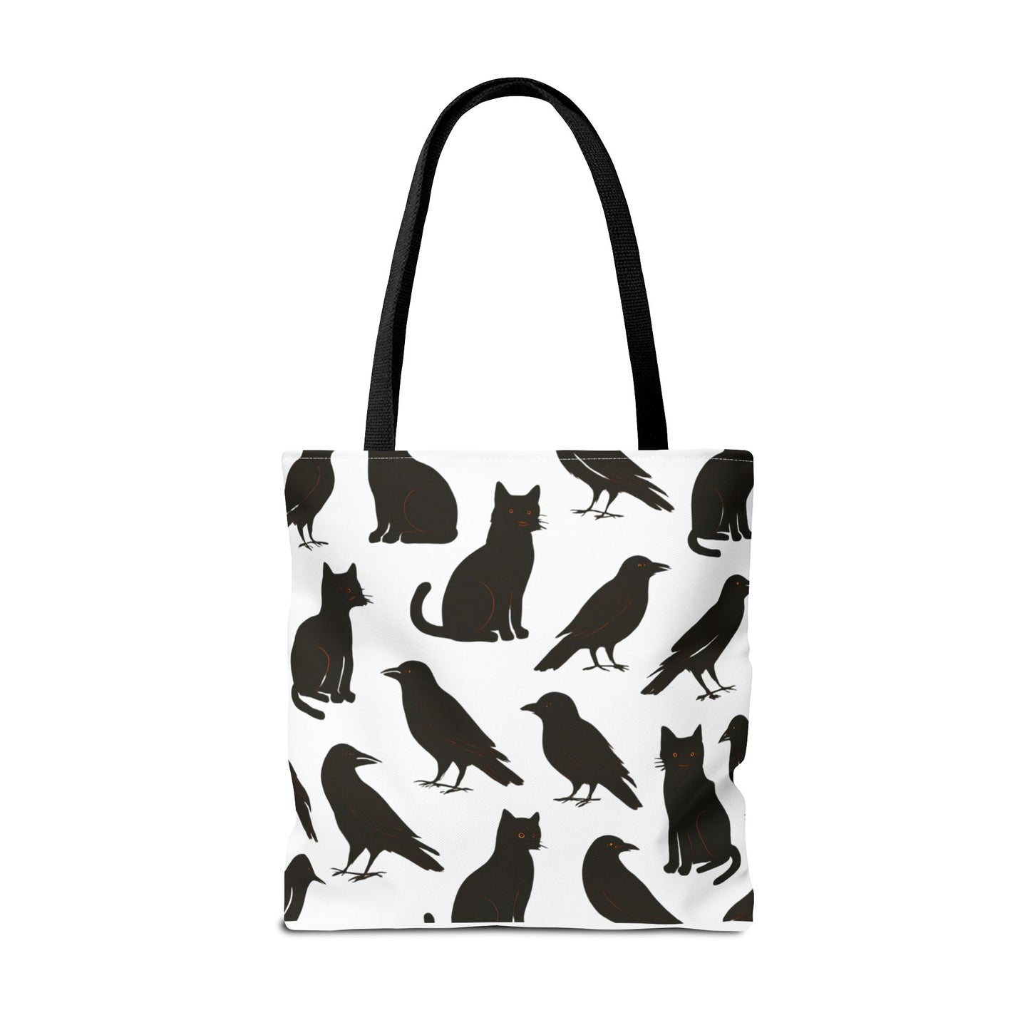 Mystical Black Cats & Crows Tote Bag - Perfect for Halloween and Everyday Use