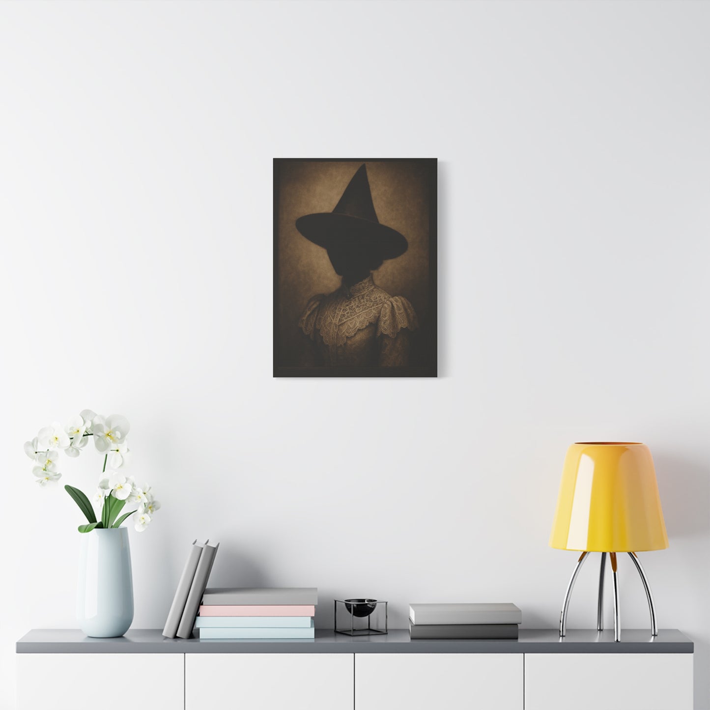 Mystical Witch Canvas Art - Elegant Stretched Wall Decor