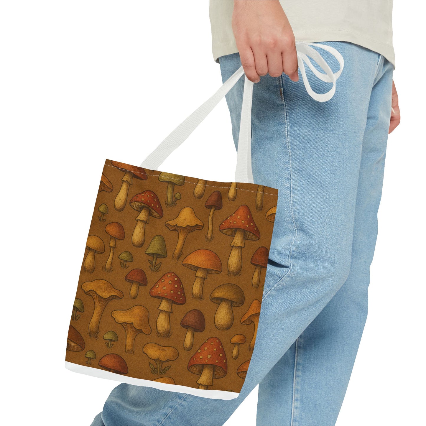 Whimsical Mushroom Tote Bag - Eco-Friendly Shopping & Everyday Use