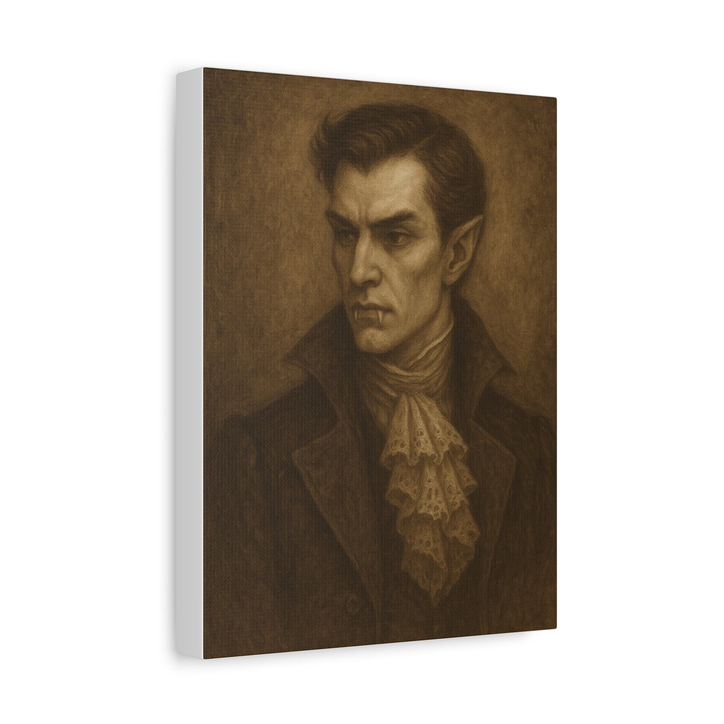 Gothic Vampire Portrait Canvas Wall Art