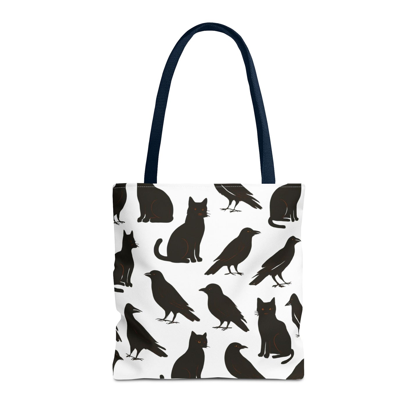 Mystical Black Cats & Crows Tote Bag - Perfect for Halloween and Everyday Use