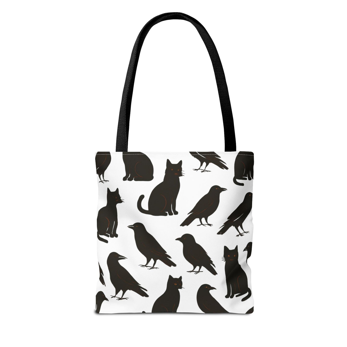 Mystical Black Cats & Crows Tote Bag - Perfect for Halloween and Everyday Use