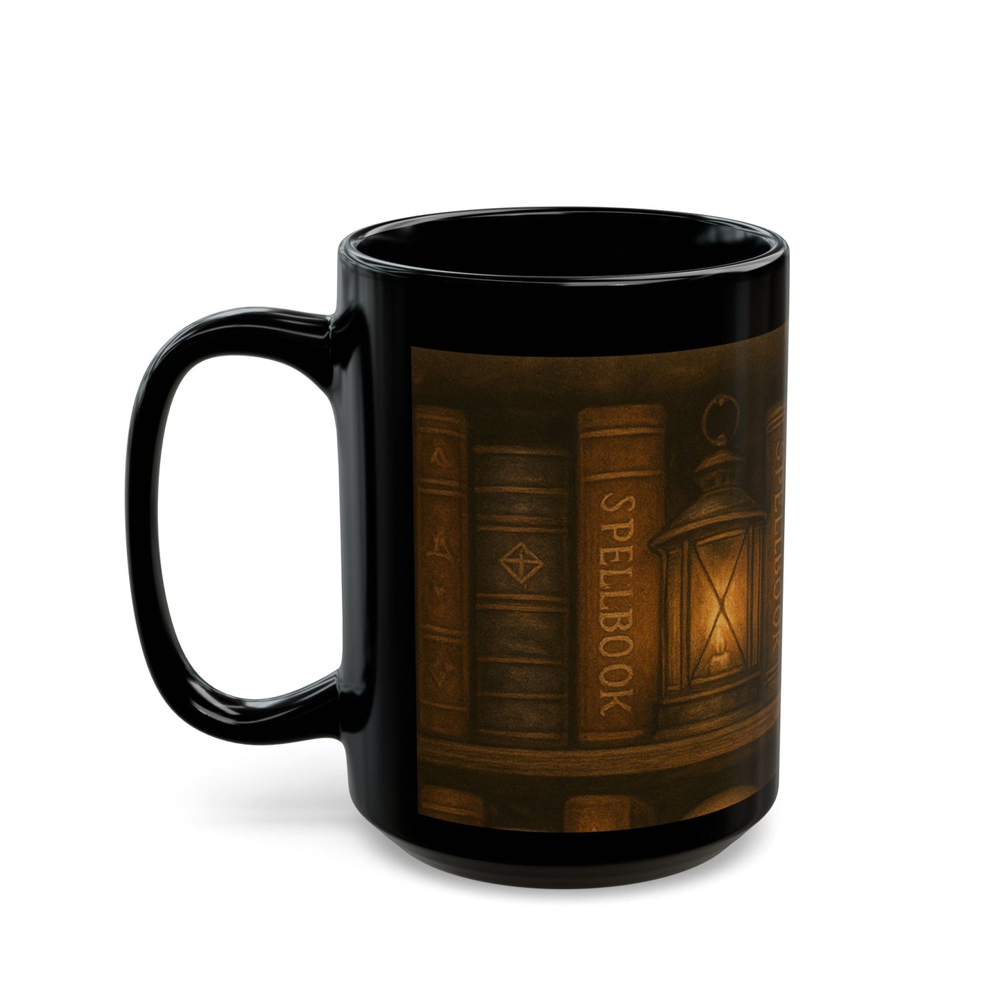 Mystical Skull Black Mug - 11oz & 15oz - Perfect for Halloween & Gothic Decor