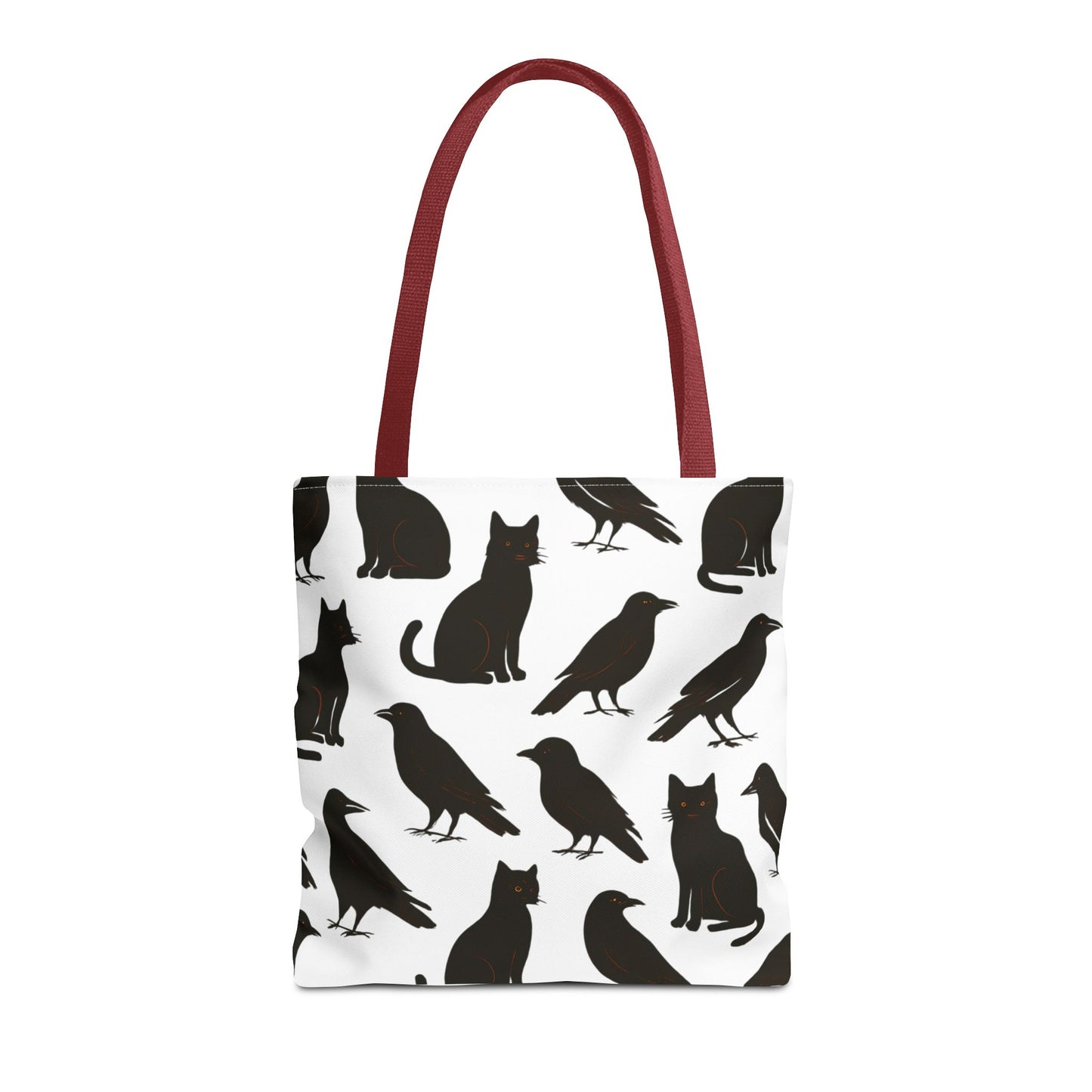 Mystical Black Cats & Crows Tote Bag - Perfect for Halloween and Everyday Use