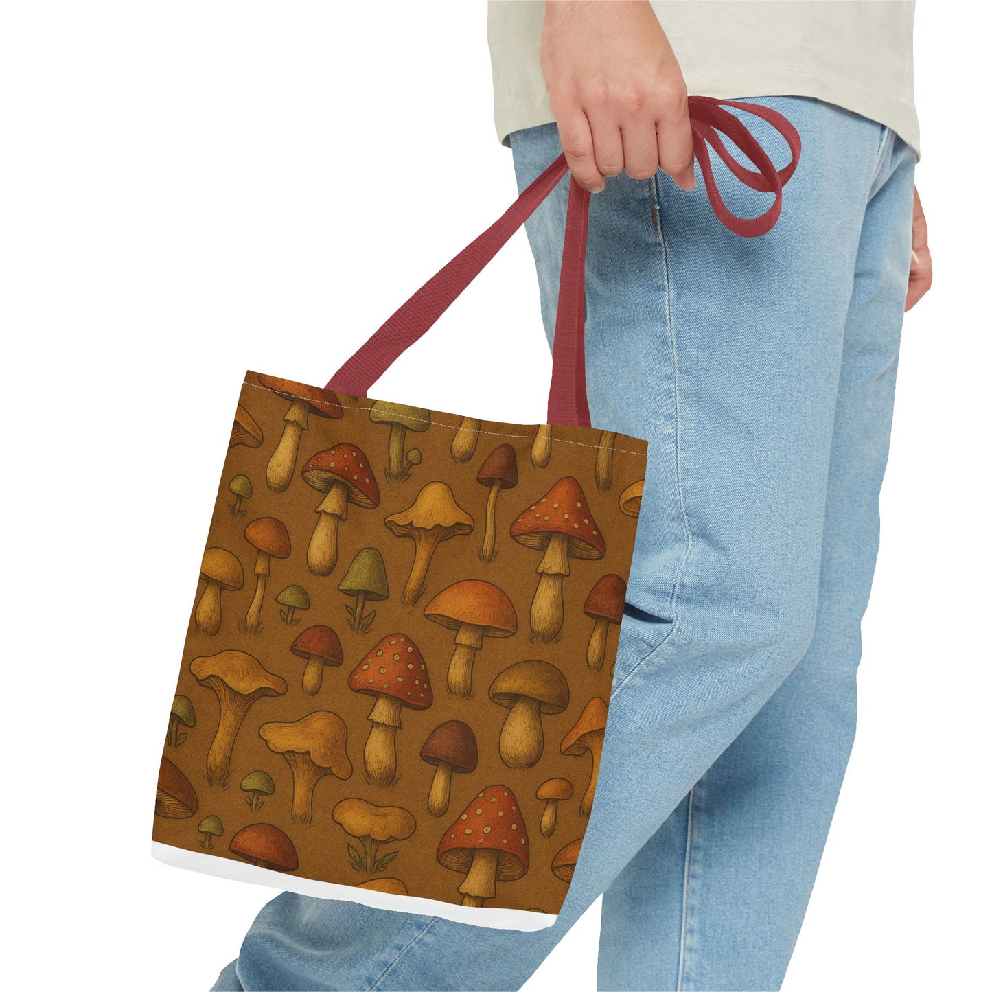 Whimsical Mushroom Tote Bag - Eco-Friendly Shopping & Everyday Use