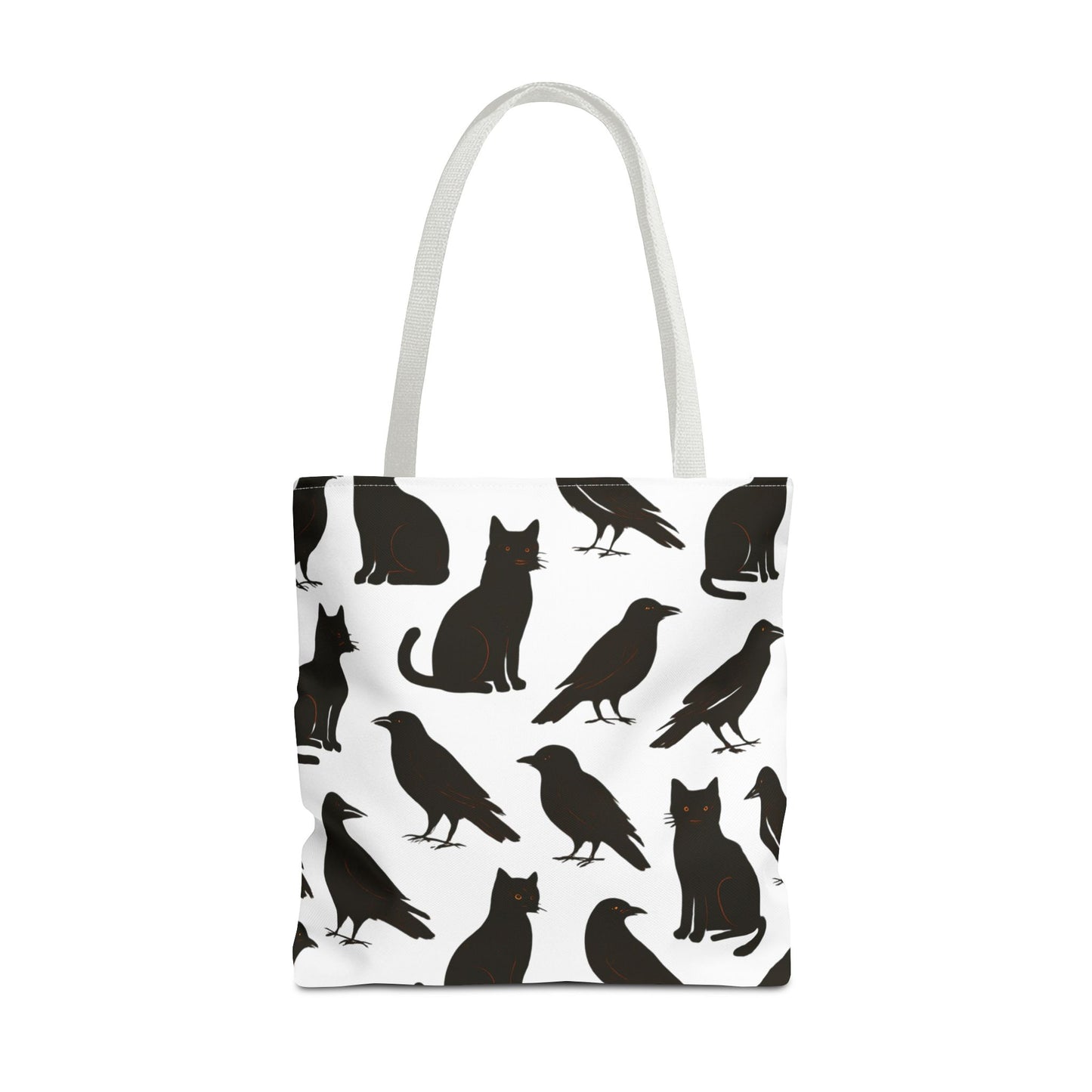 Mystical Black Cats & Crows Tote Bag - Perfect for Halloween and Everyday Use