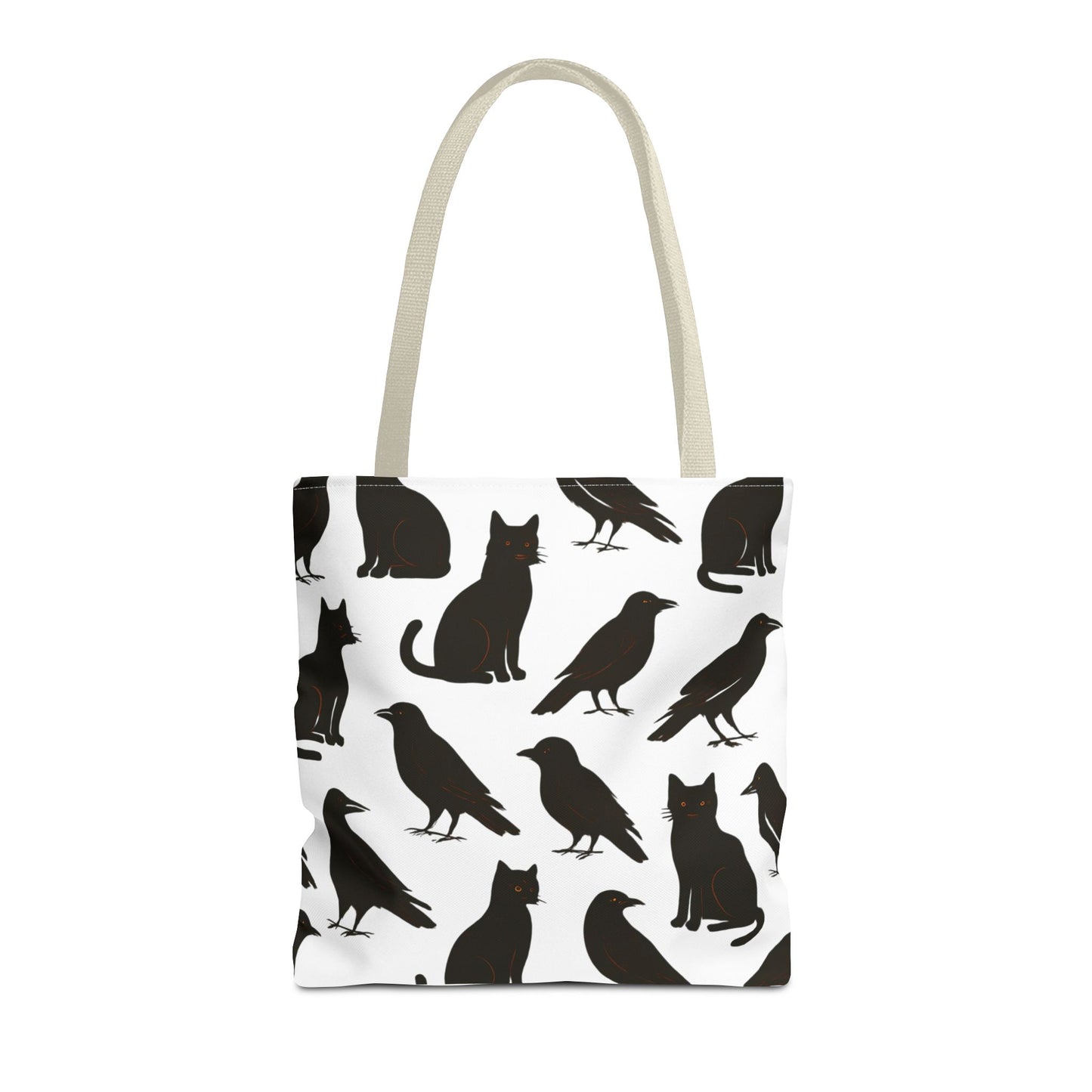 Mystical Black Cats & Crows Tote Bag - Perfect for Halloween and Everyday Use