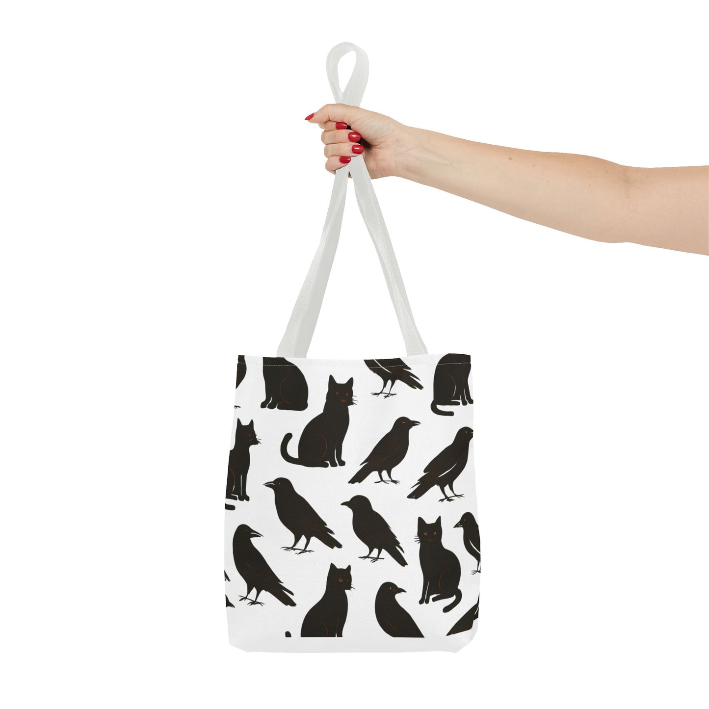 Mystical Black Cats & Crows Tote Bag - Perfect for Halloween and Everyday Use
