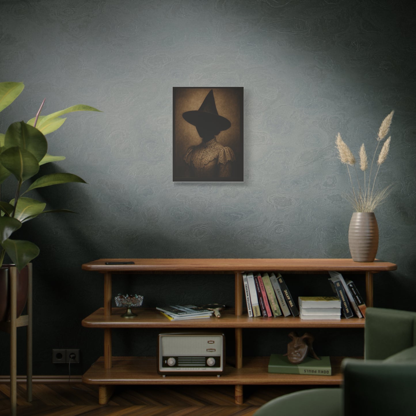 Mystical Witch Canvas Art - Elegant Stretched Wall Decor