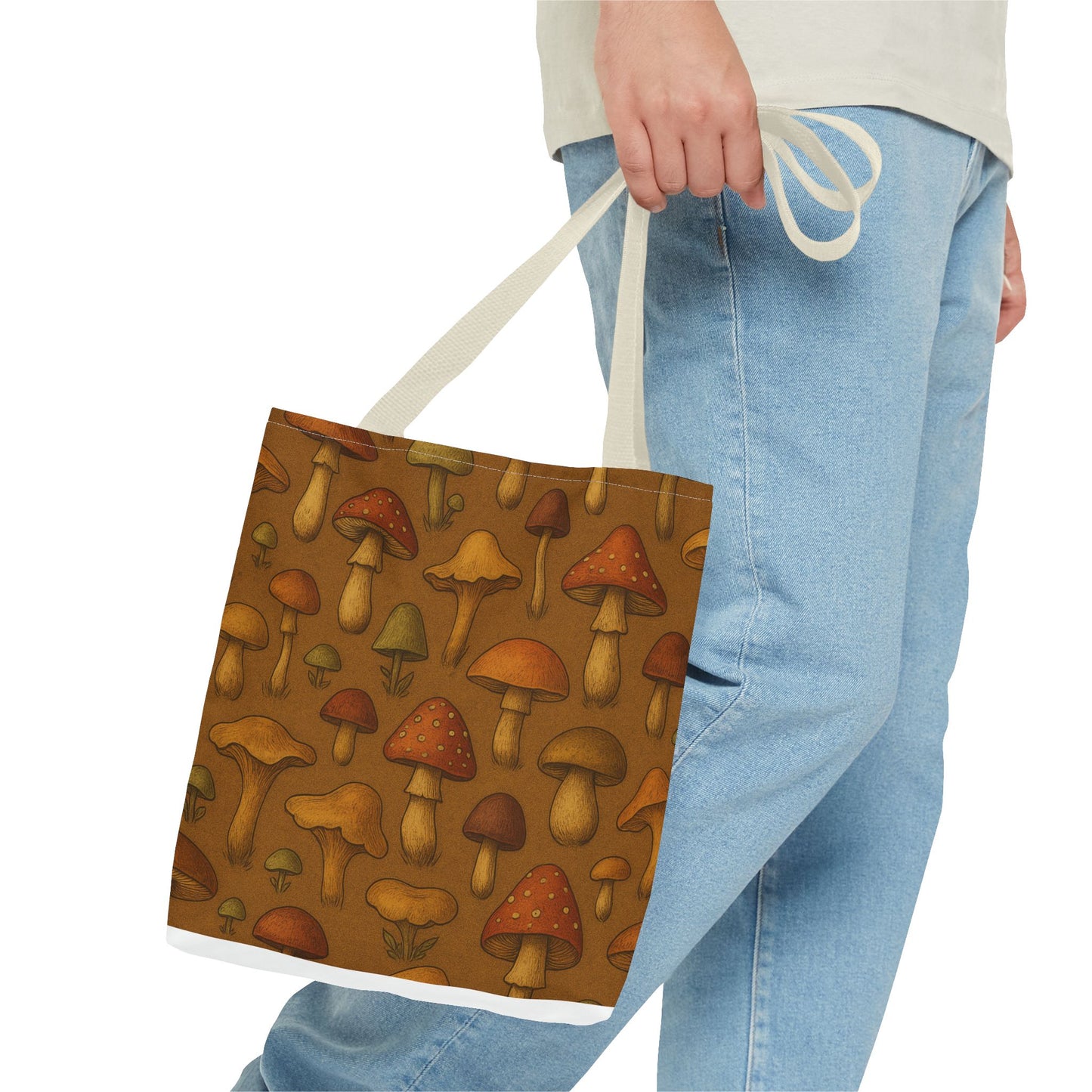 Whimsical Mushroom Tote Bag - Eco-Friendly Shopping & Everyday Use