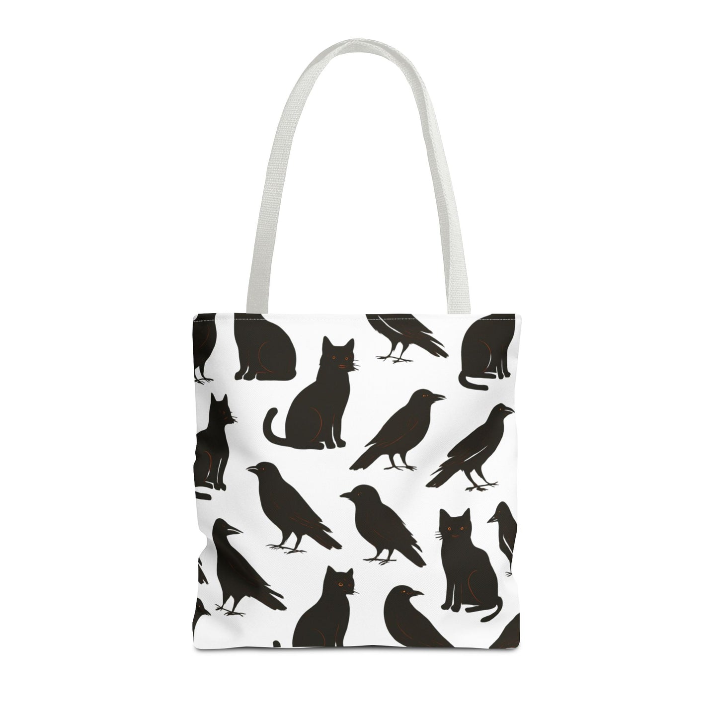 Mystical Black Cats & Crows Tote Bag - Perfect for Halloween and Everyday Use