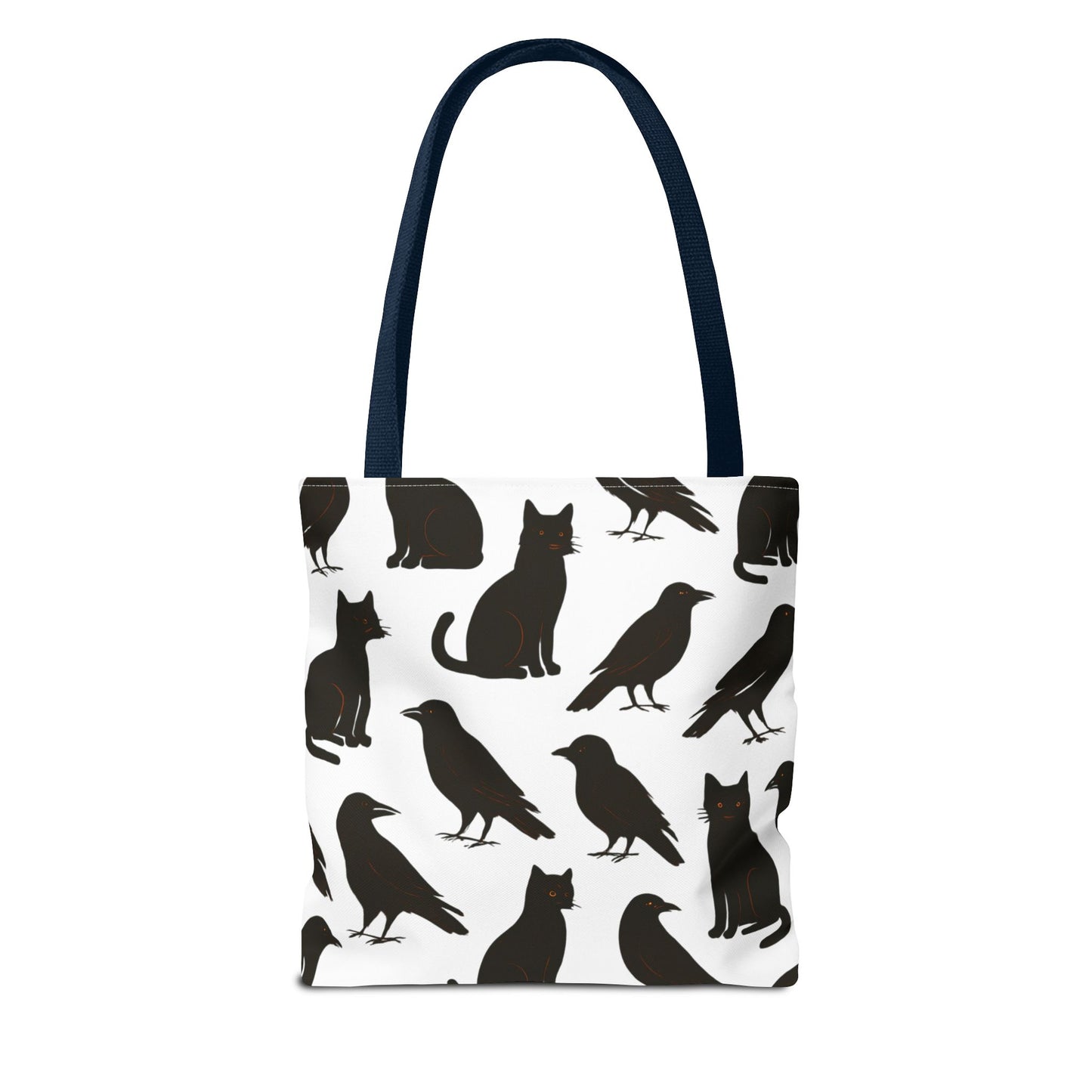 Mystical Black Cats & Crows Tote Bag - Perfect for Halloween and Everyday Use