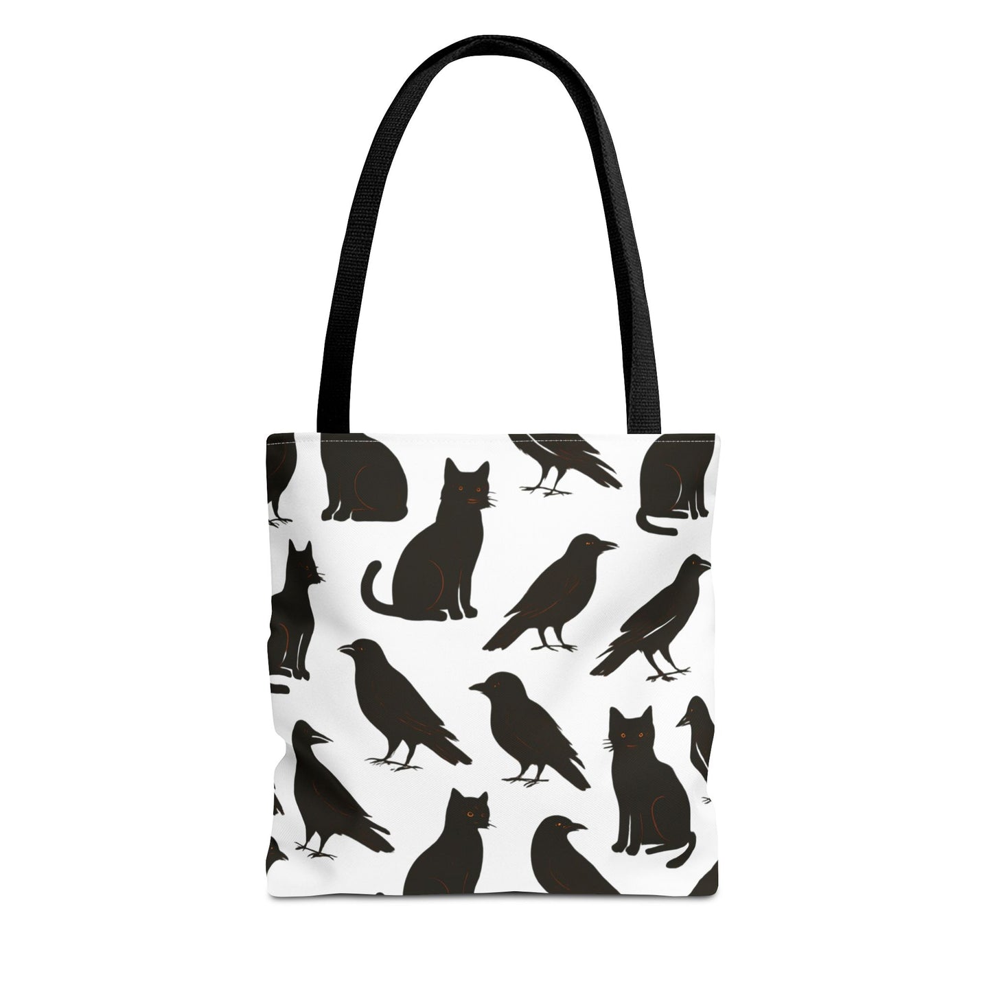 Mystical Black Cats & Crows Tote Bag - Perfect for Halloween and Everyday Use